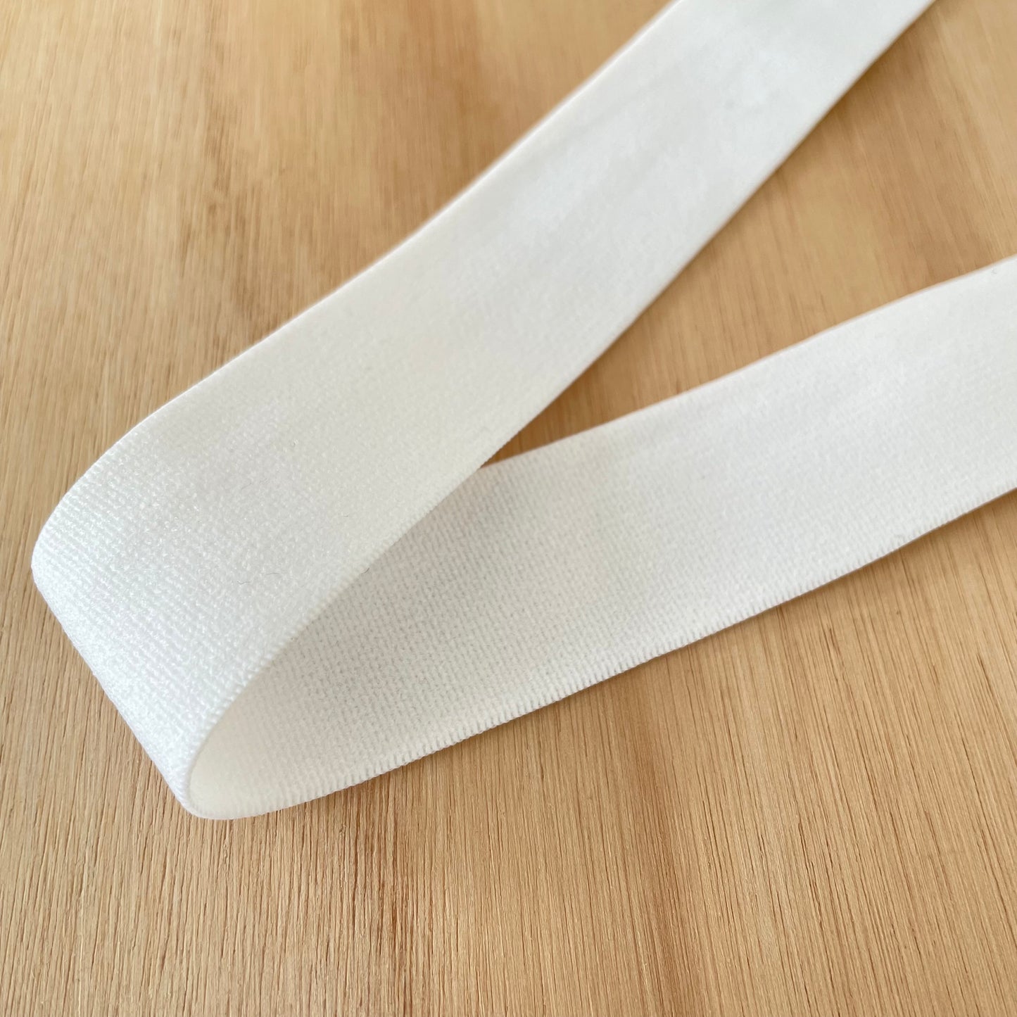 25mm Underband Elastic in Ivory | Soft Plush Finish | Price per metre