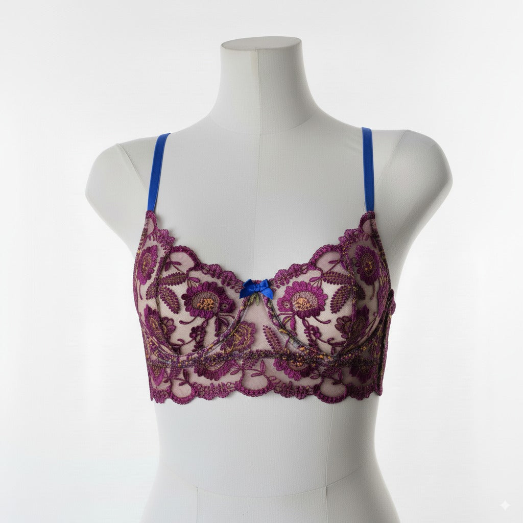 Balconette Bra Pattern | Peaches Underwired Sewing Pattern 30A-36G