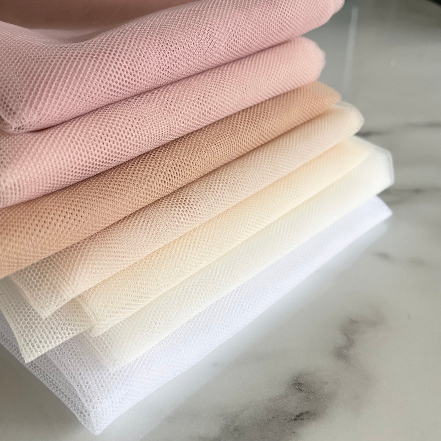 Nylon Bra Tulle | Bisque | Price per 1/2m