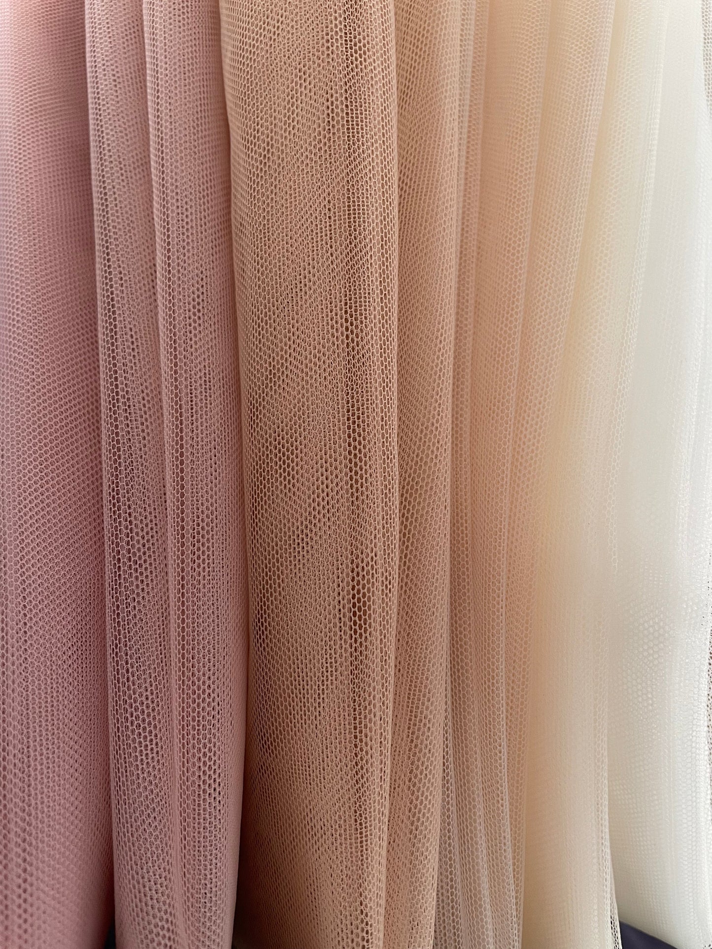 Nylon Bra Tulle | Dusky Rose | Price per 1/2m