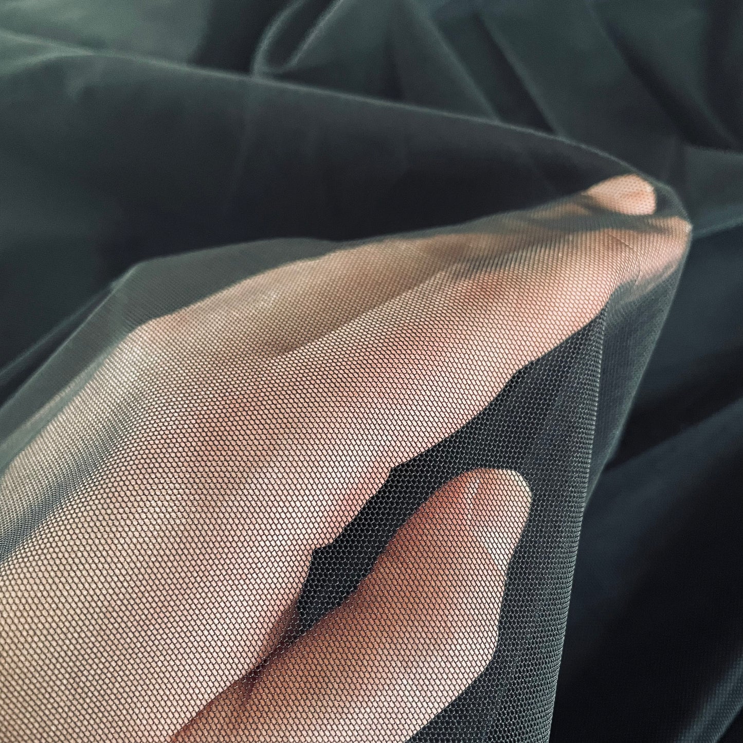 Stretch Tulle | Black | Price per 1/2m