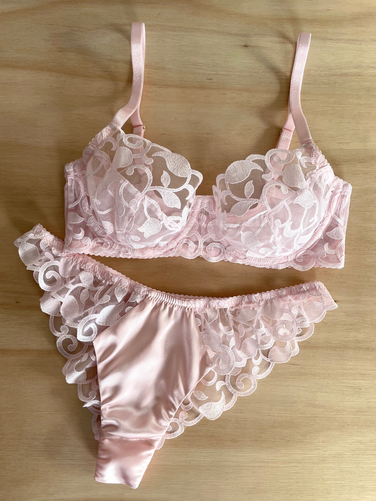 Palest Pink Bra & Brief Making Kit
