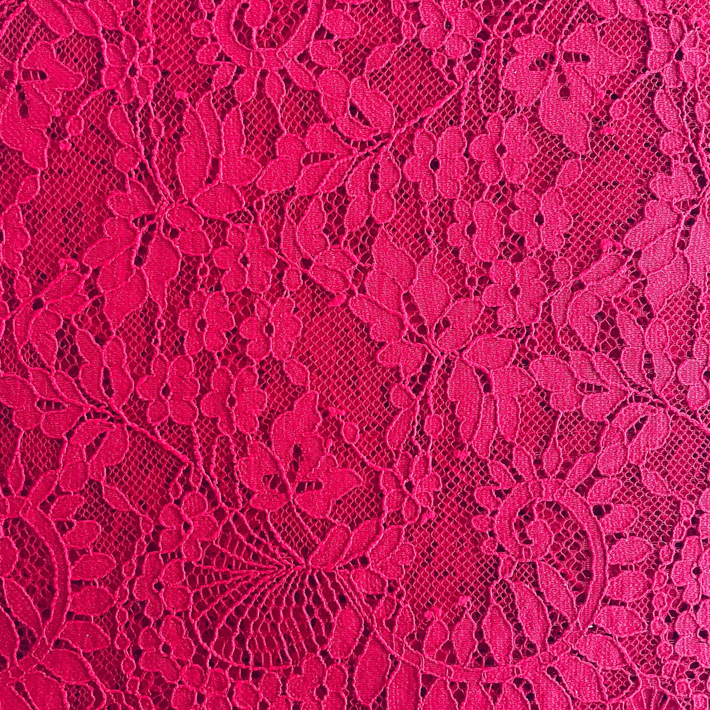 Cherry Red Eyelash Lace Trim – 23.5cm Wide