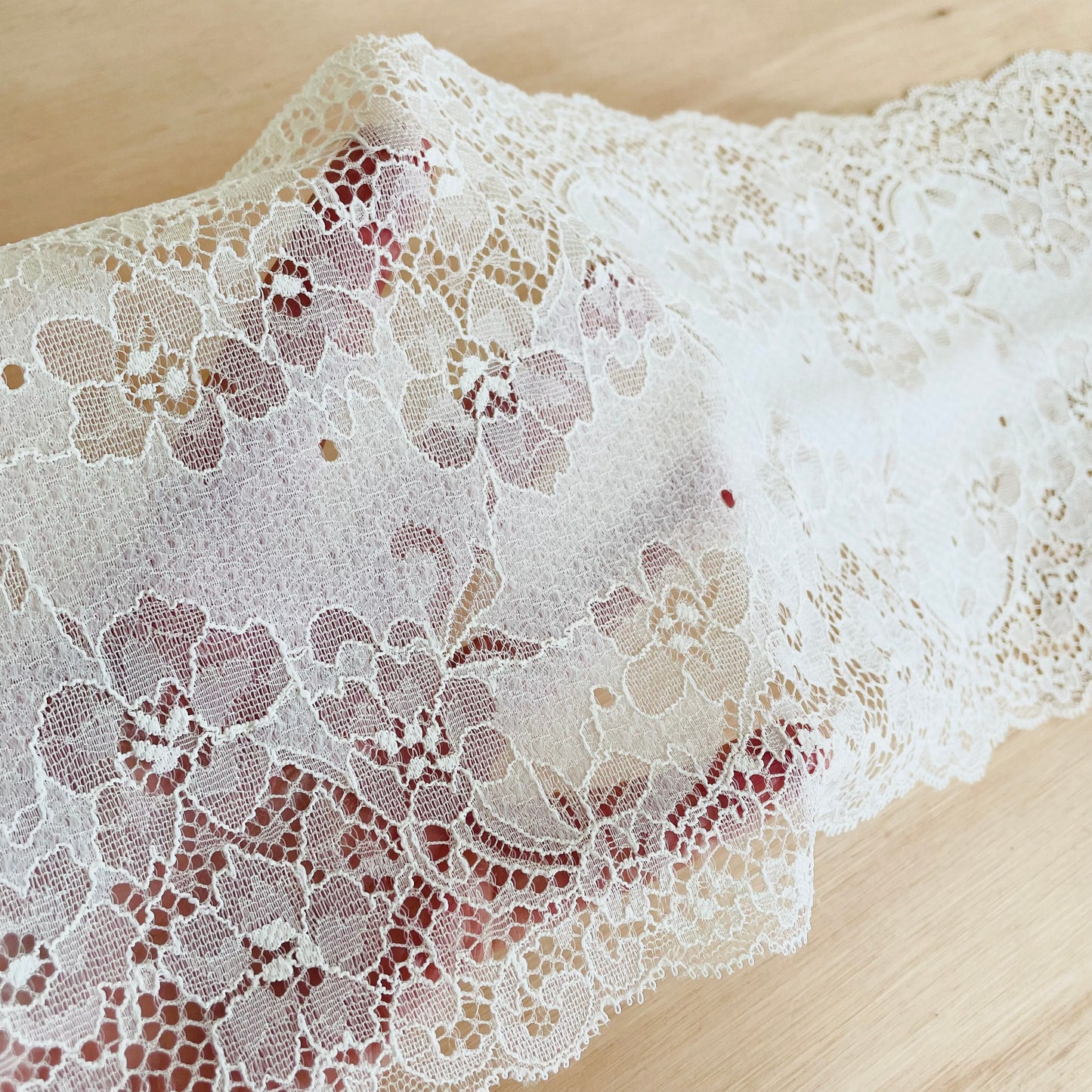 Floral Lace Galloon | 17cm Wide | Lemon Granita | Price per metre