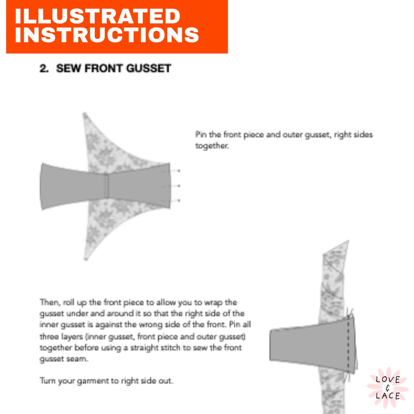 Arielle Thong with Adjustable Side Straps PDF Sewing Pattern XXS-4XL