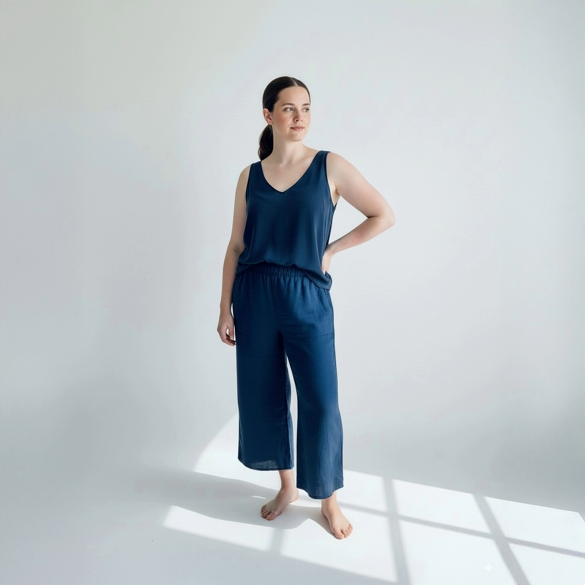 Indie Sewing Pattern | Luna V-neck top | PDF Instant Download sizes 6-24