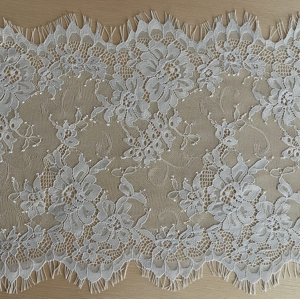 Black or Biscotti 25cm Eyelash Lace | Price per 2.8m Piece