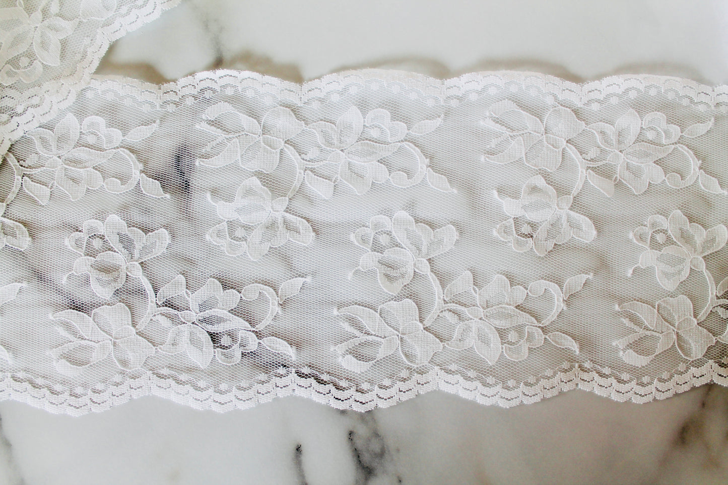 Non-stretch Floral Galloon Lace 14cm | Bra Making Supplies UK | Price per metre
