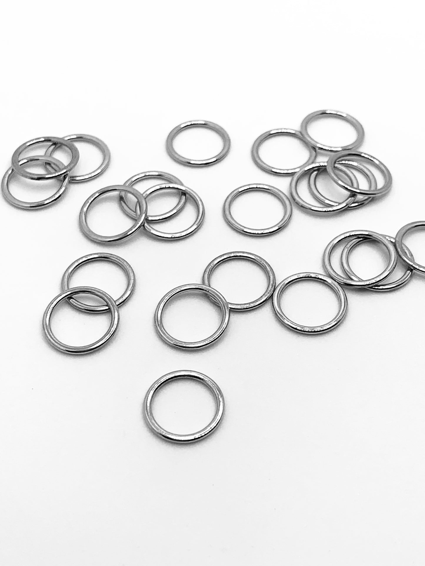 Set of 10mm Rings & Sliders for Bra Making | Gold & Silver | 4 pieces