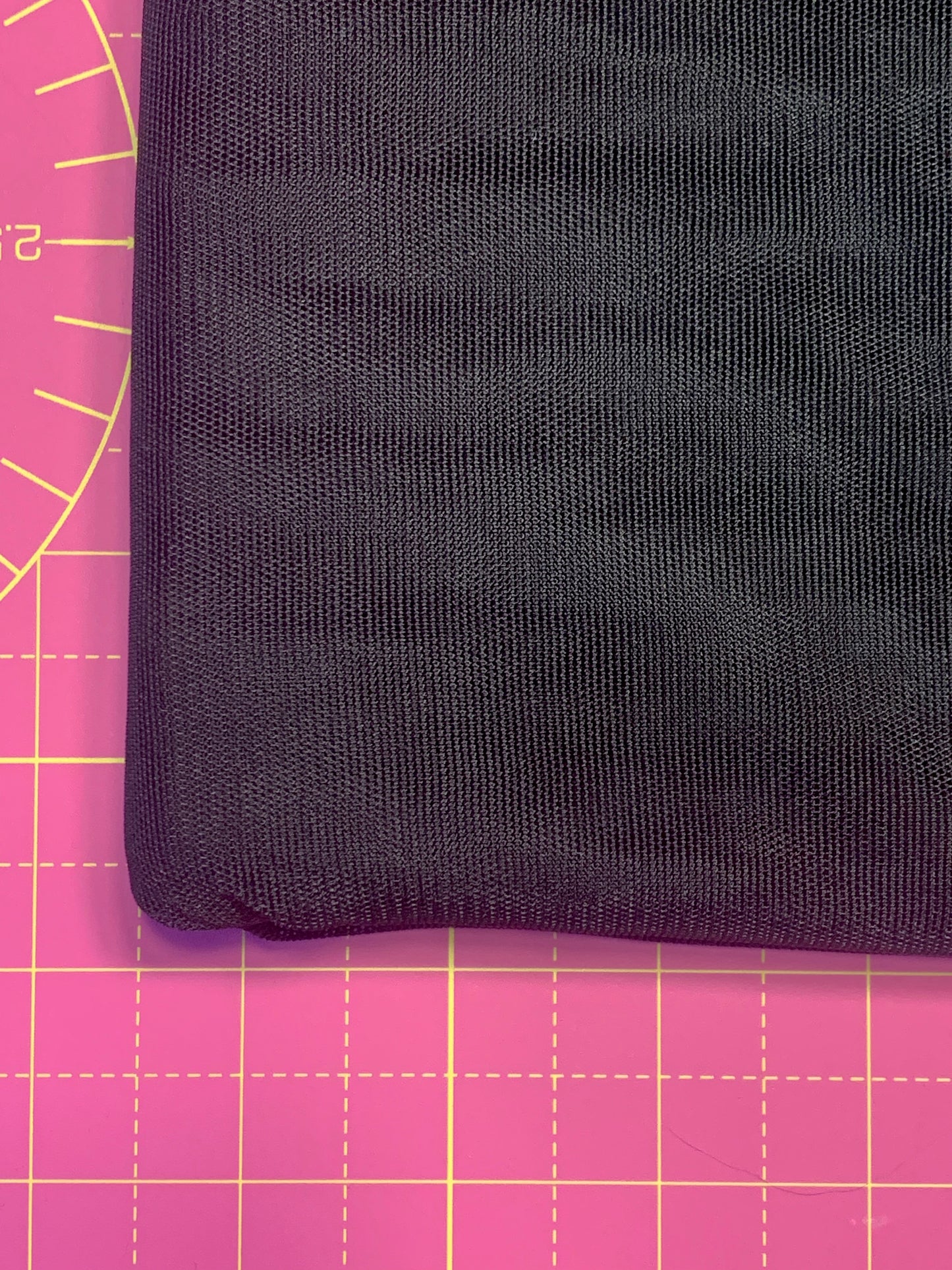 Light-mid weight powermesh / powernet for bra making | Black | Price per 1/2m