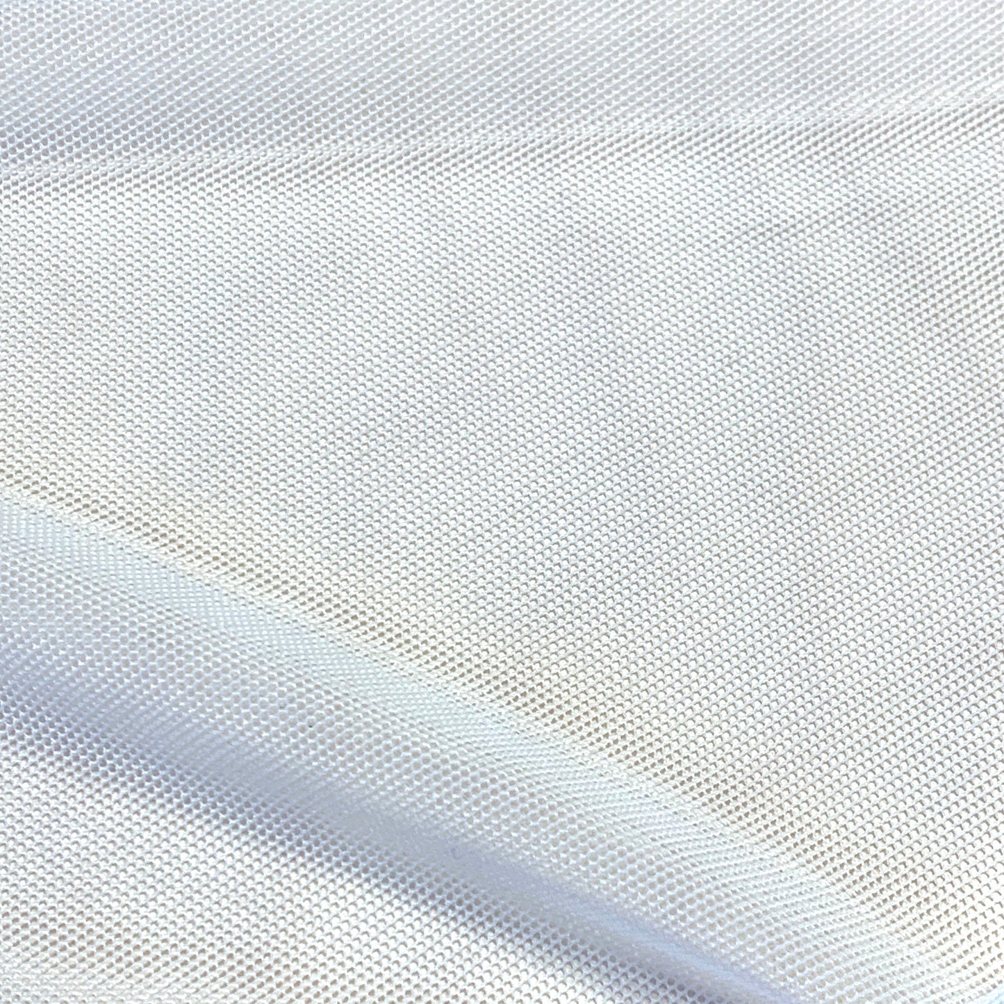 Light-mid weight powermesh / powernet for bra making | White | Price per 1/2m