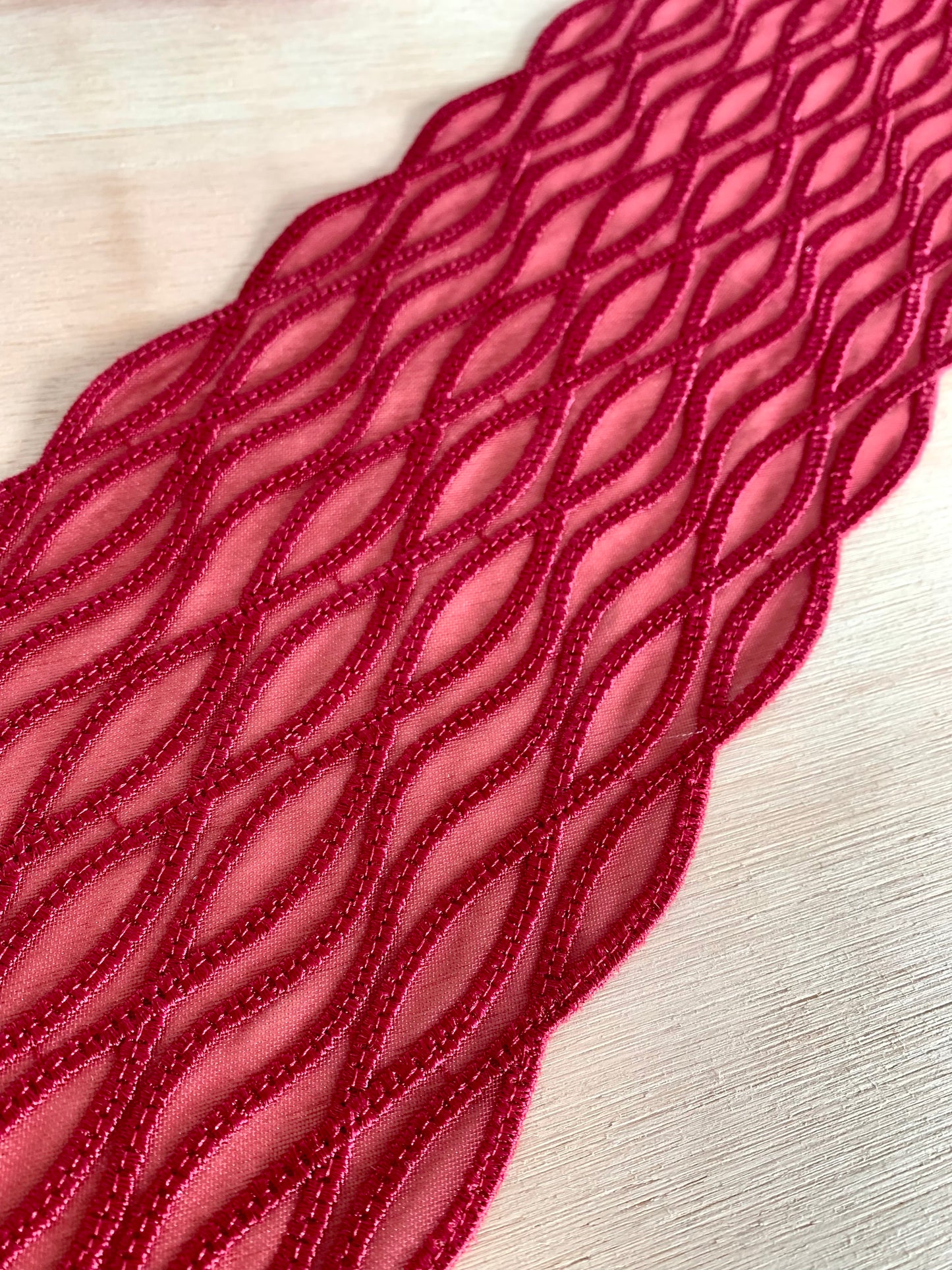 English Embroidered Lace Fabric | Embroidery galloon for bra making price per metre