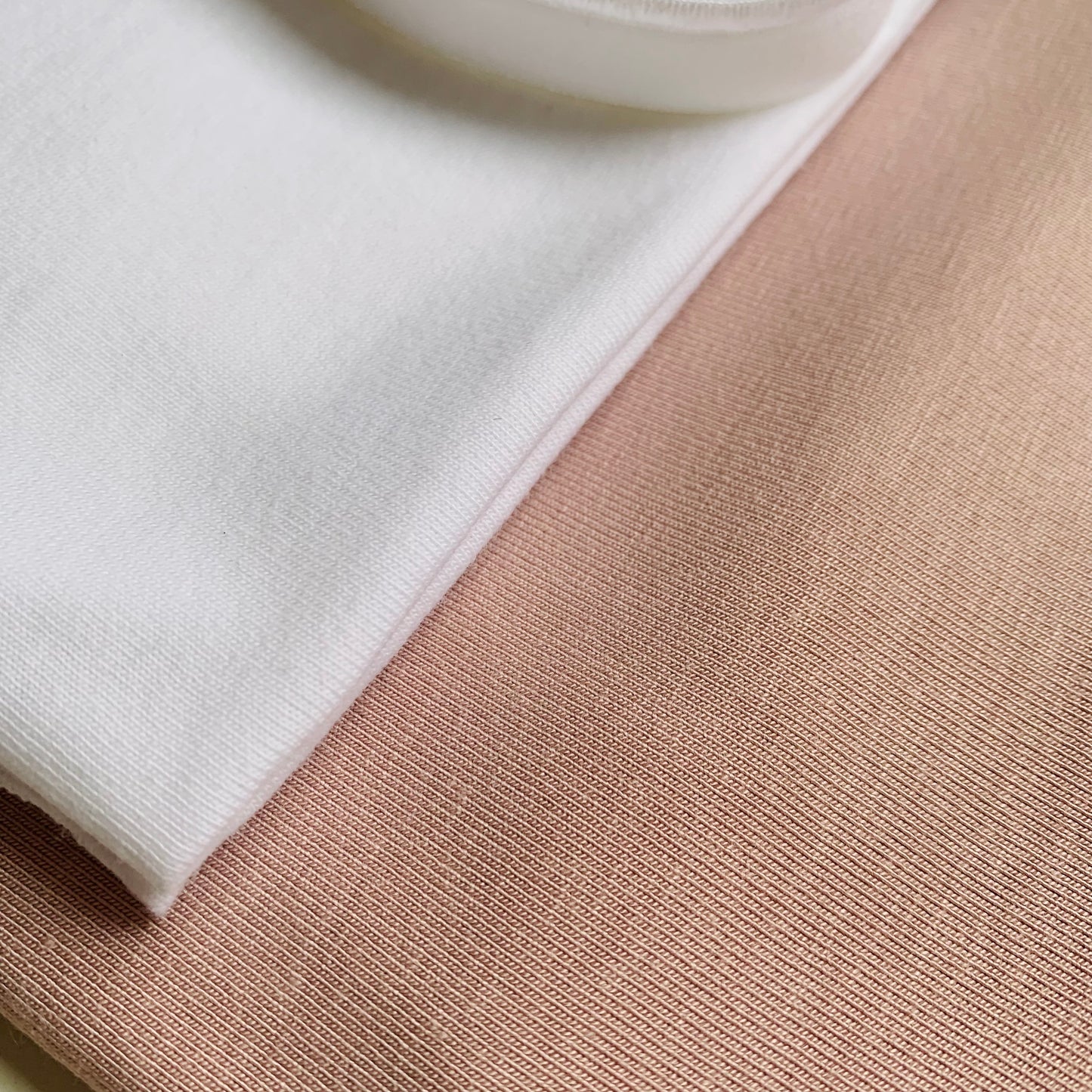 Blush Pink / White Bamboo & Organic Cotton DIY Brief Making Kit