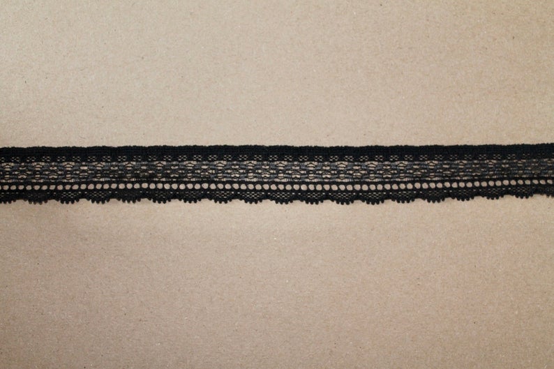 Narrow Stretch Lace Trim 2.5cm | High quality lingerie making supplies | DIY bra making UK | Price per metre