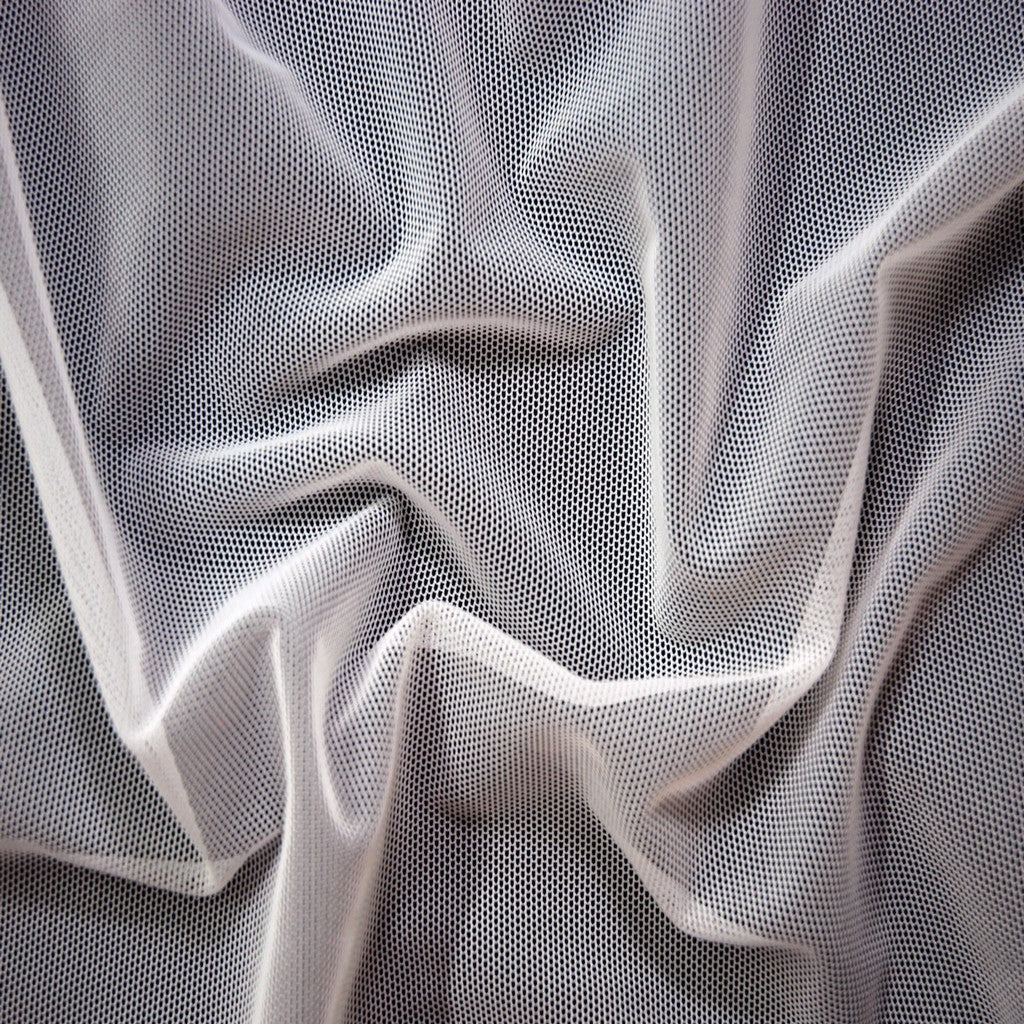 Light-mid weight powermesh / powernet for bra making | Ivory | Price per 1/2m