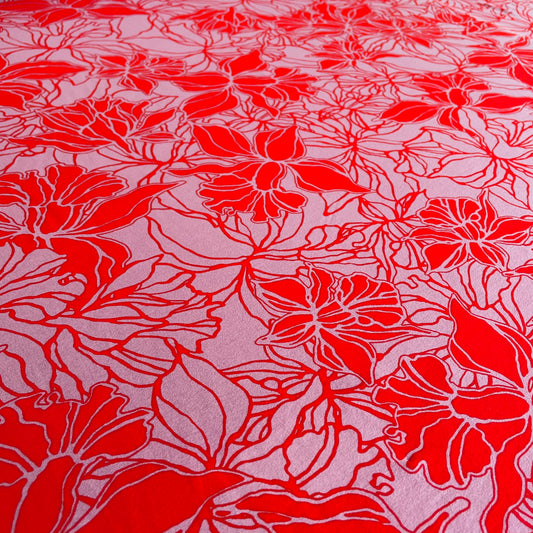 Viscose Stretch Jersey Fabric | Pink Passion | Price per half metre
