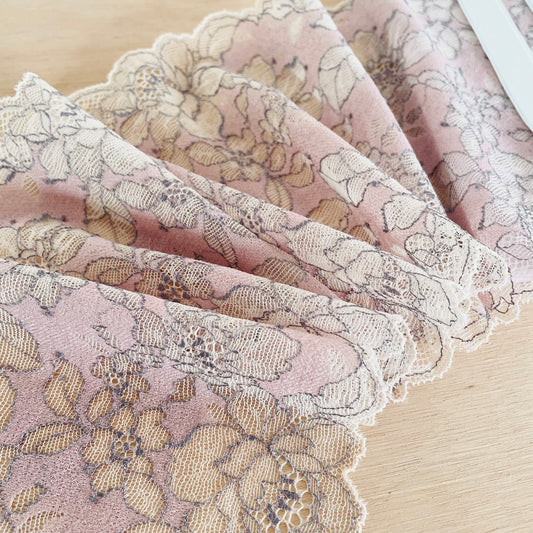 Brief Kit with Stretch Lace & Bamboo | Pink & Ivory | Juliette