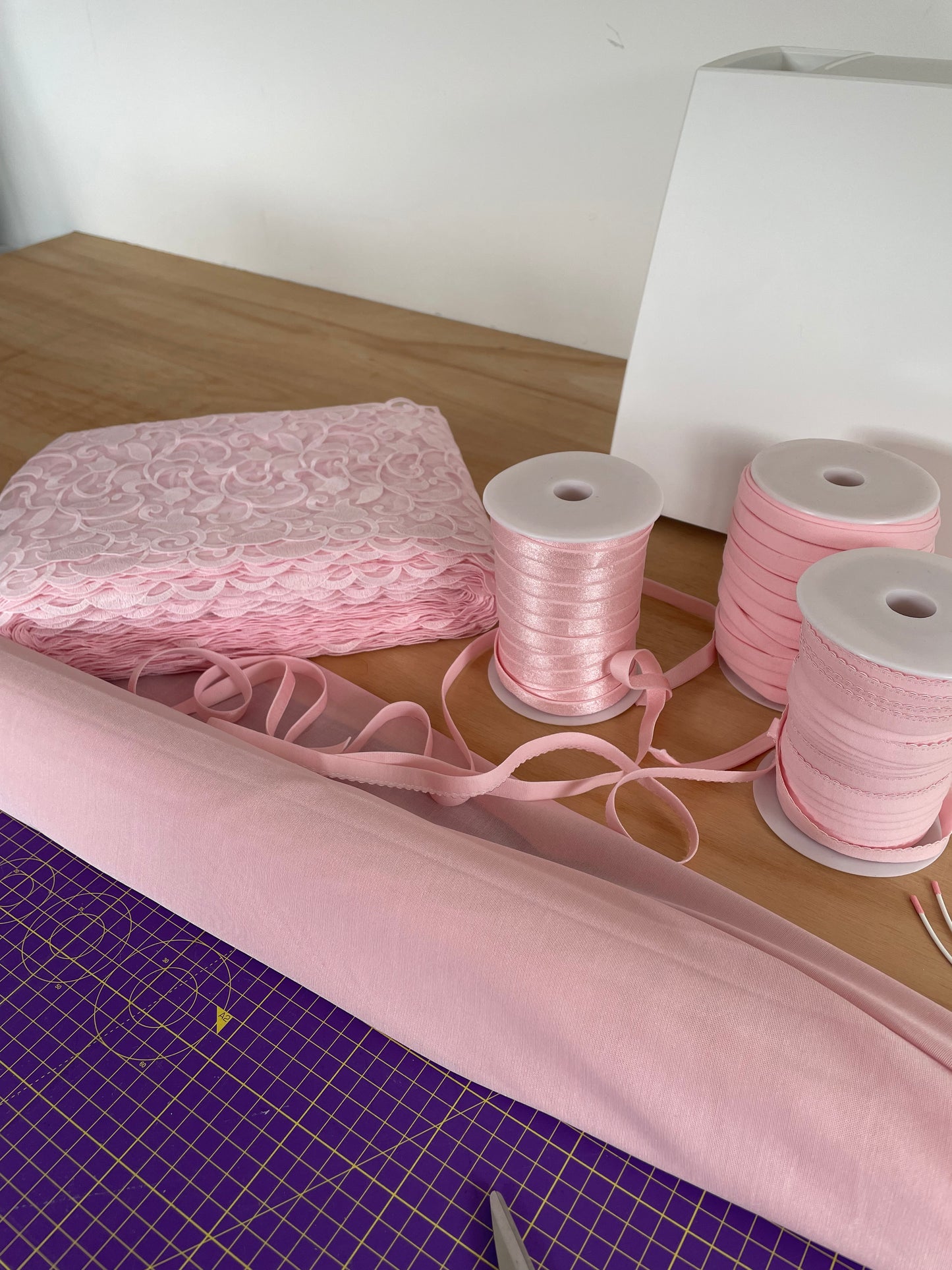 Palest Pink Bra & Brief Making Kit