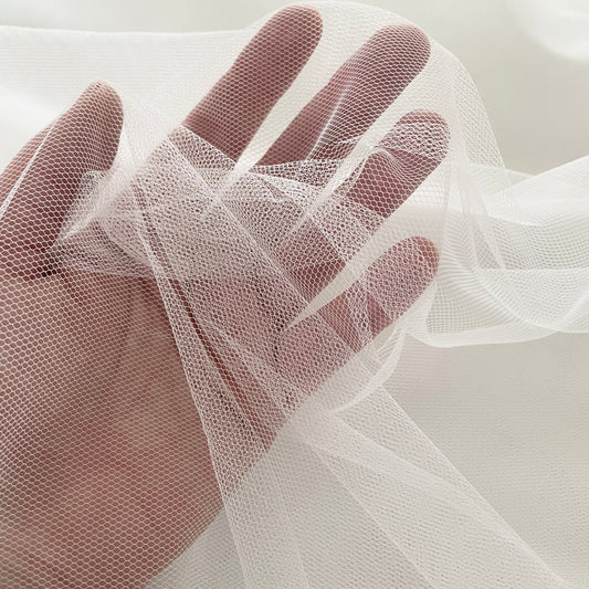 Extra Soft Tulle | Ivory | Price per 1/2m