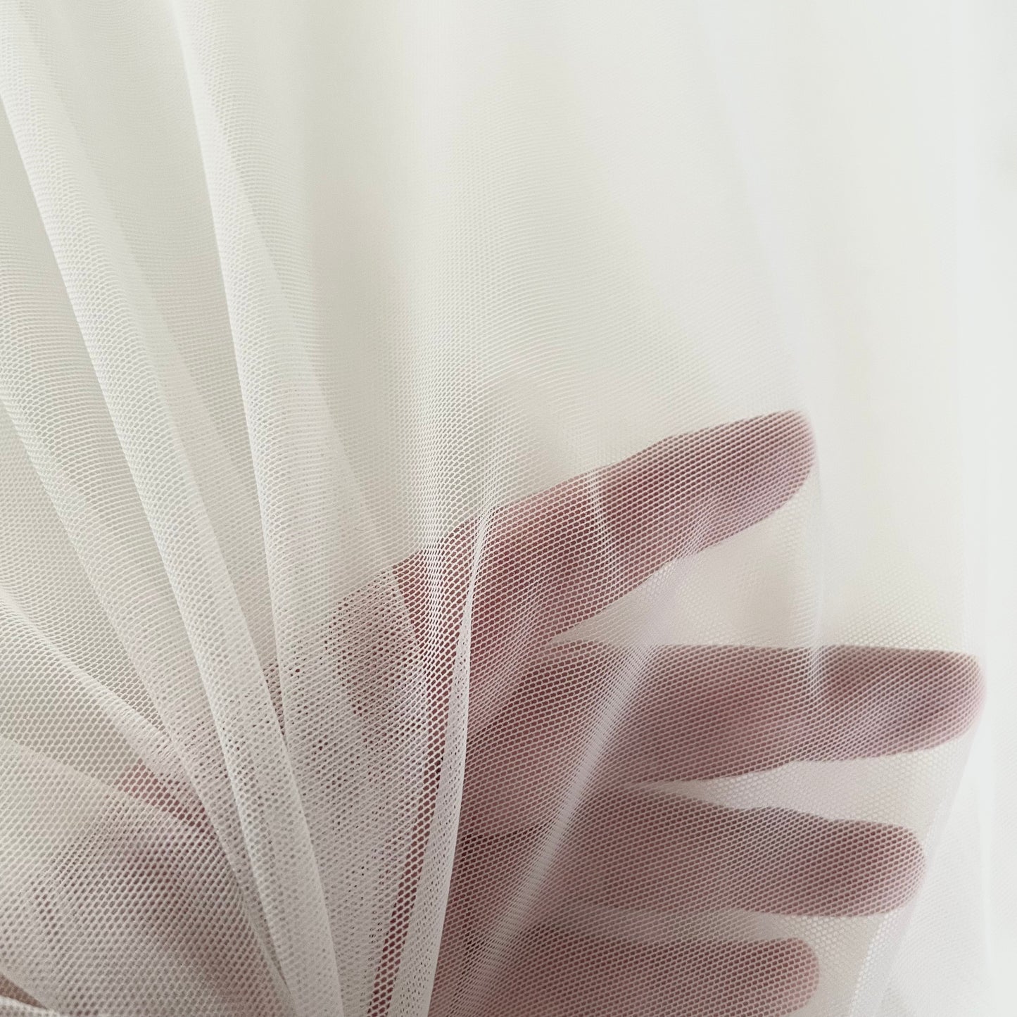 Stretch Tulle | Ivory | Price per 1/2m