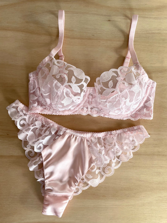 Palest Pink Bra & Brief Making Kit