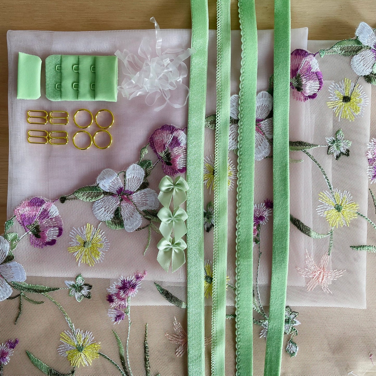 Wildflower Meadow Lingerie Kit | Pink or Spring Green