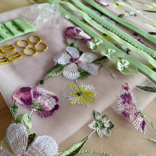 Wildflower Meadow Lingerie Kit | Pink or Spring Green