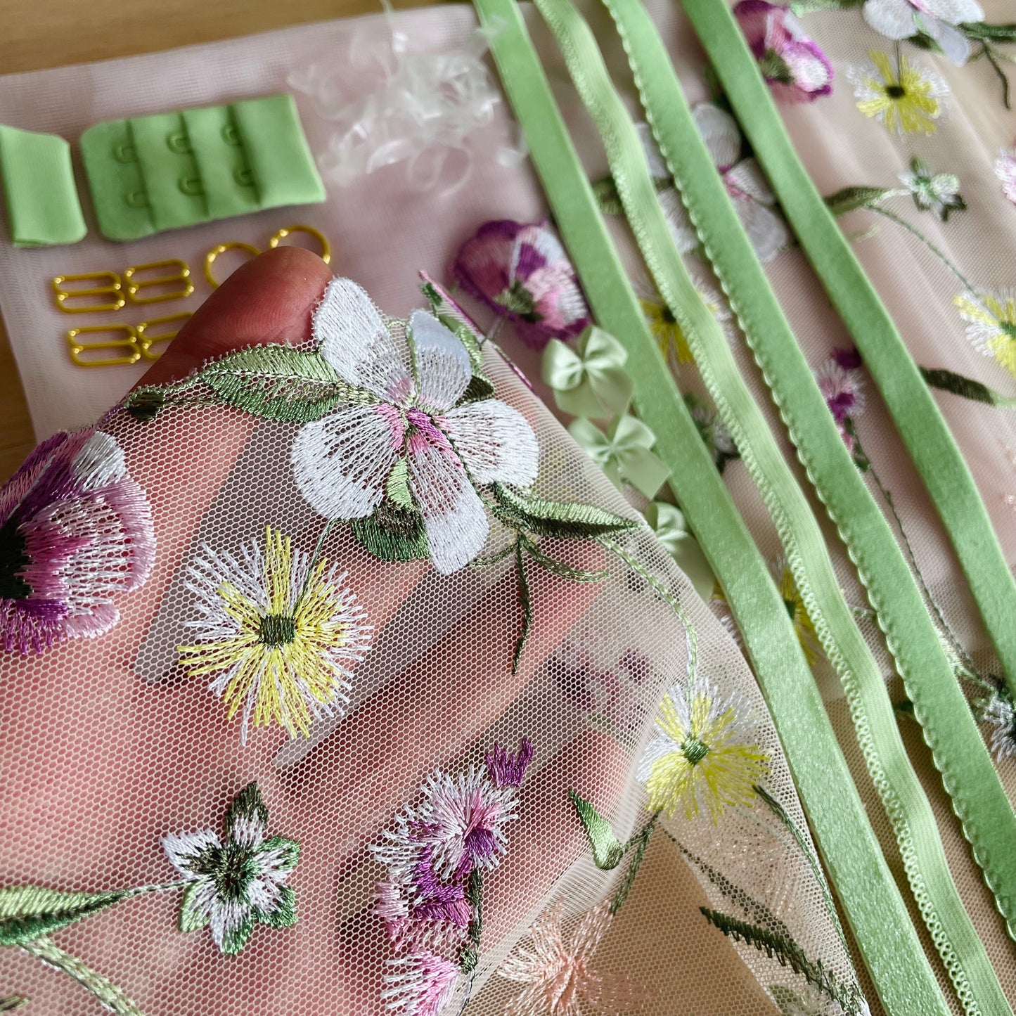 Wildflower Meadow Lingerie Kit | Pink or Spring Green