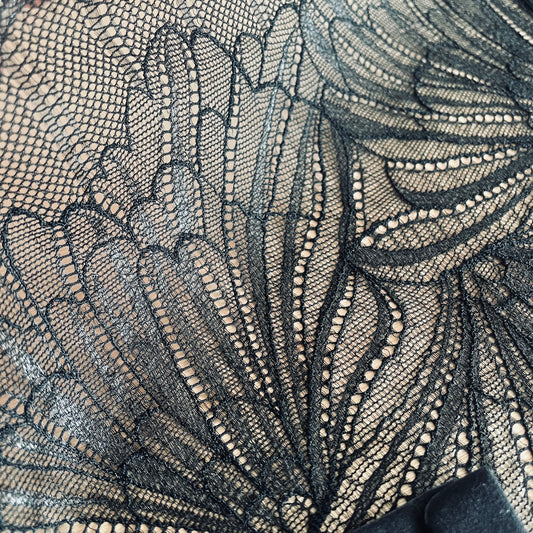 Black Shimmer Lace Bralette & Brief Making Kit