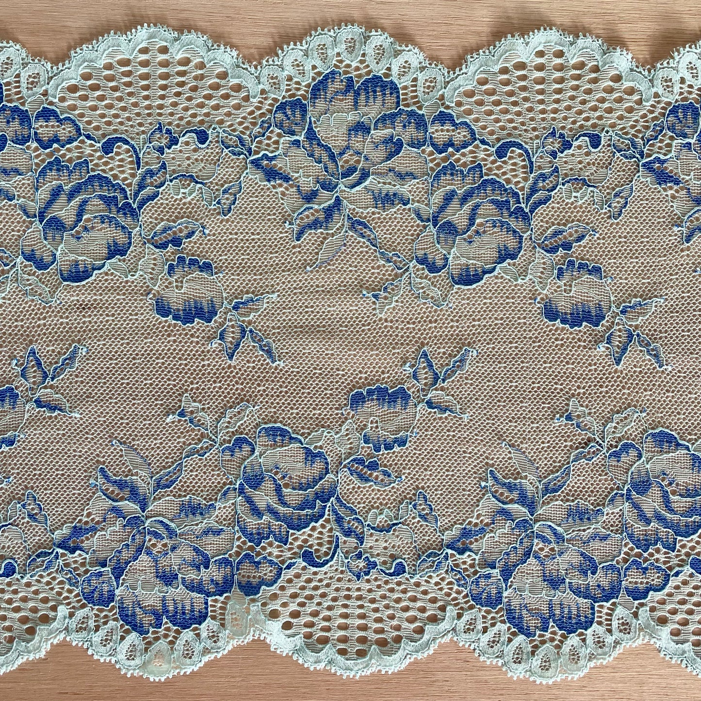 Lumi Two-Tone Stretch Lace | 23cm Wide | Sold by the Metre
