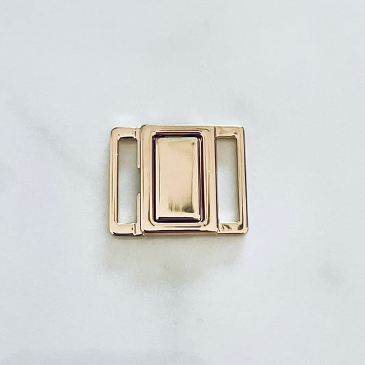 Gold Square Insert Bra Back Clasps for Lingerie & Swimwear