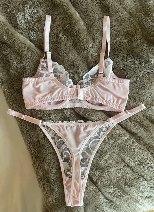 Palest Pink Bra & Brief Making Kit