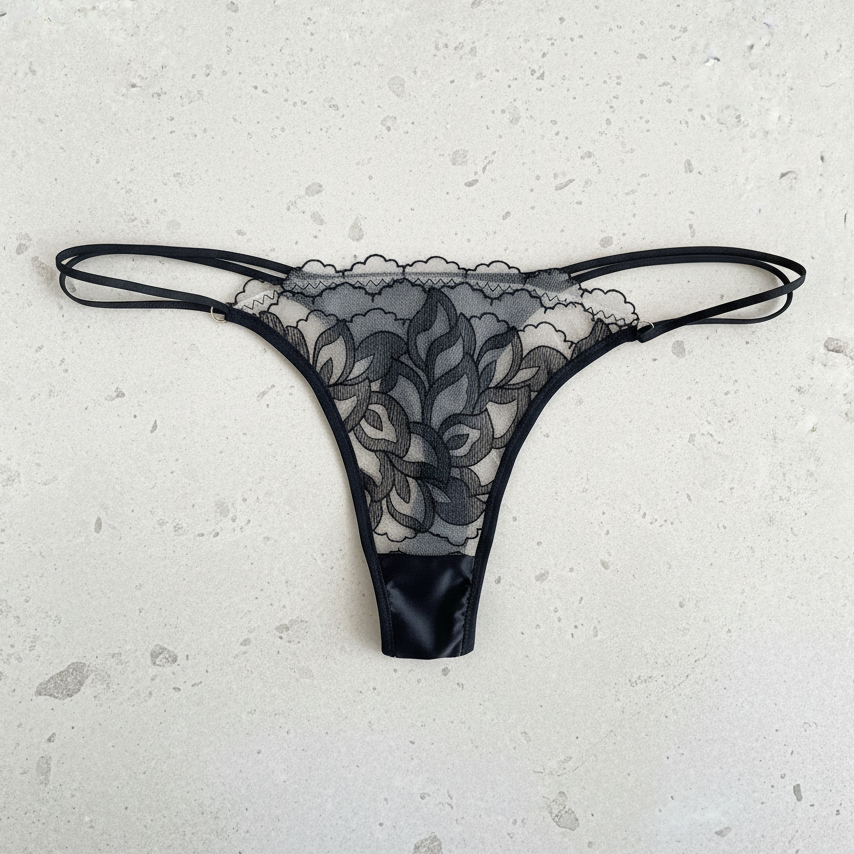 Silk Bra & Thong Kit | Luxury DIY Lingerie Sewing with Silk Satin & Embroidered Tulle