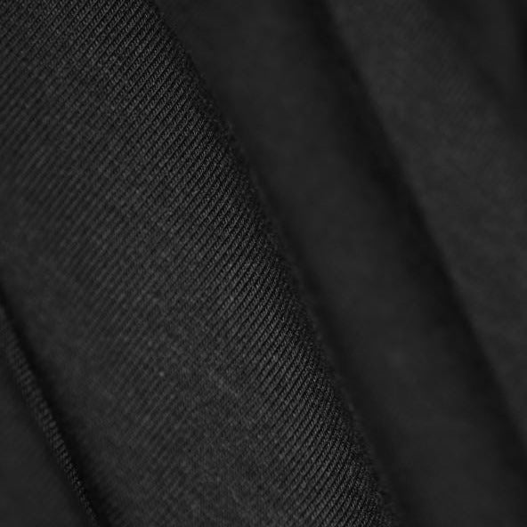 Bamboo Cotton Jersey Fabric | Black | Price per half metre