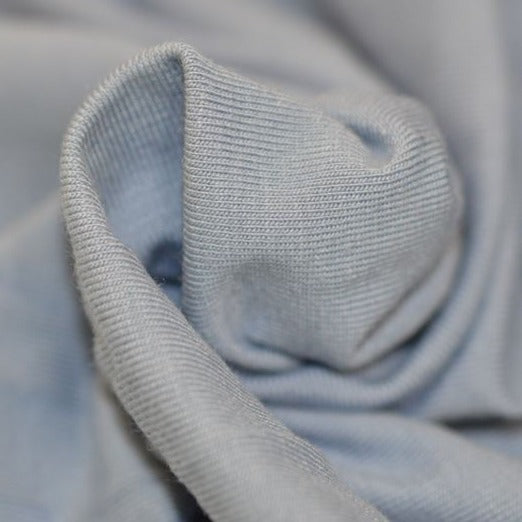 Bamboo Cotton Jersey Fabric | Pale Blue | Price per half metre