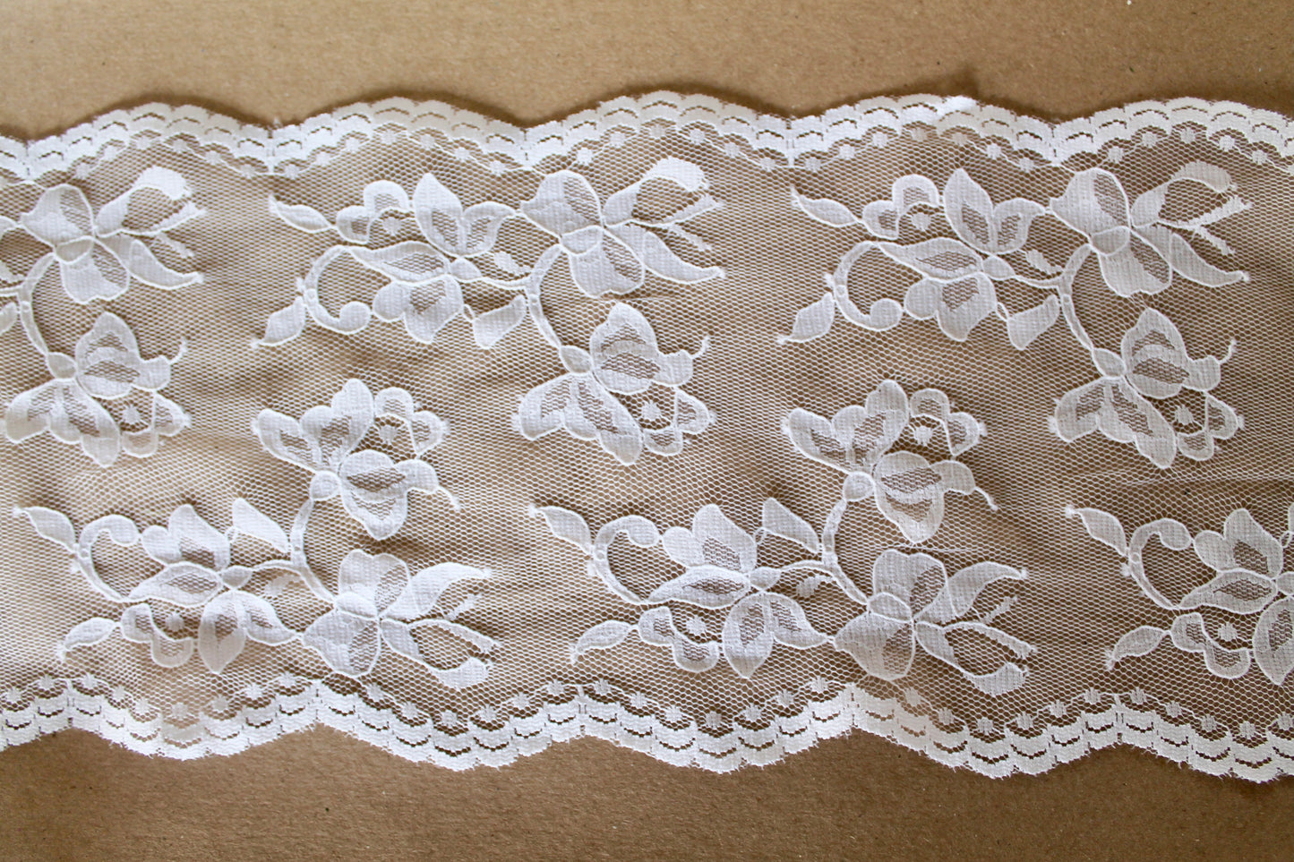 Non-stretch Floral Galloon Lace 14cm | Bra Making Supplies UK | Price per metre