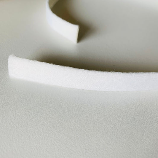 Wire Channeling in Ivory / Ready to dye 10mm | Underwire Casing | Price per metre