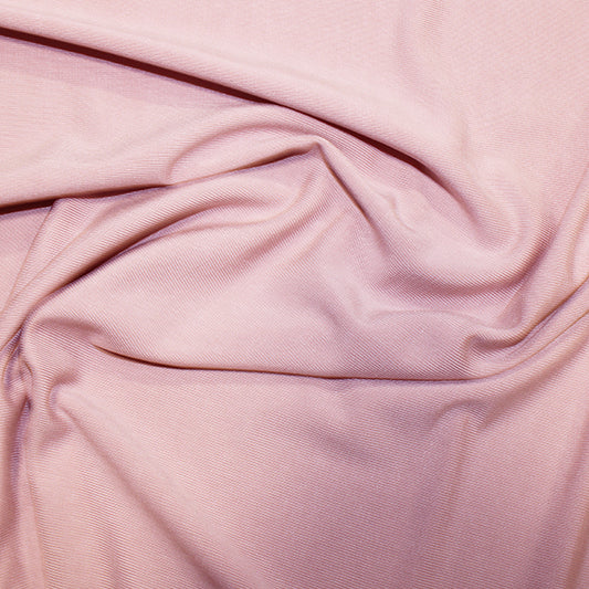 Bamboo Jersey Fabric | Blush Pink | Price per half metre