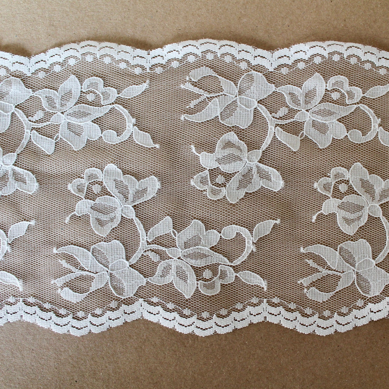 Non-stretch Floral Galloon Lace 14cm | Bra Making Supplies UK | Price