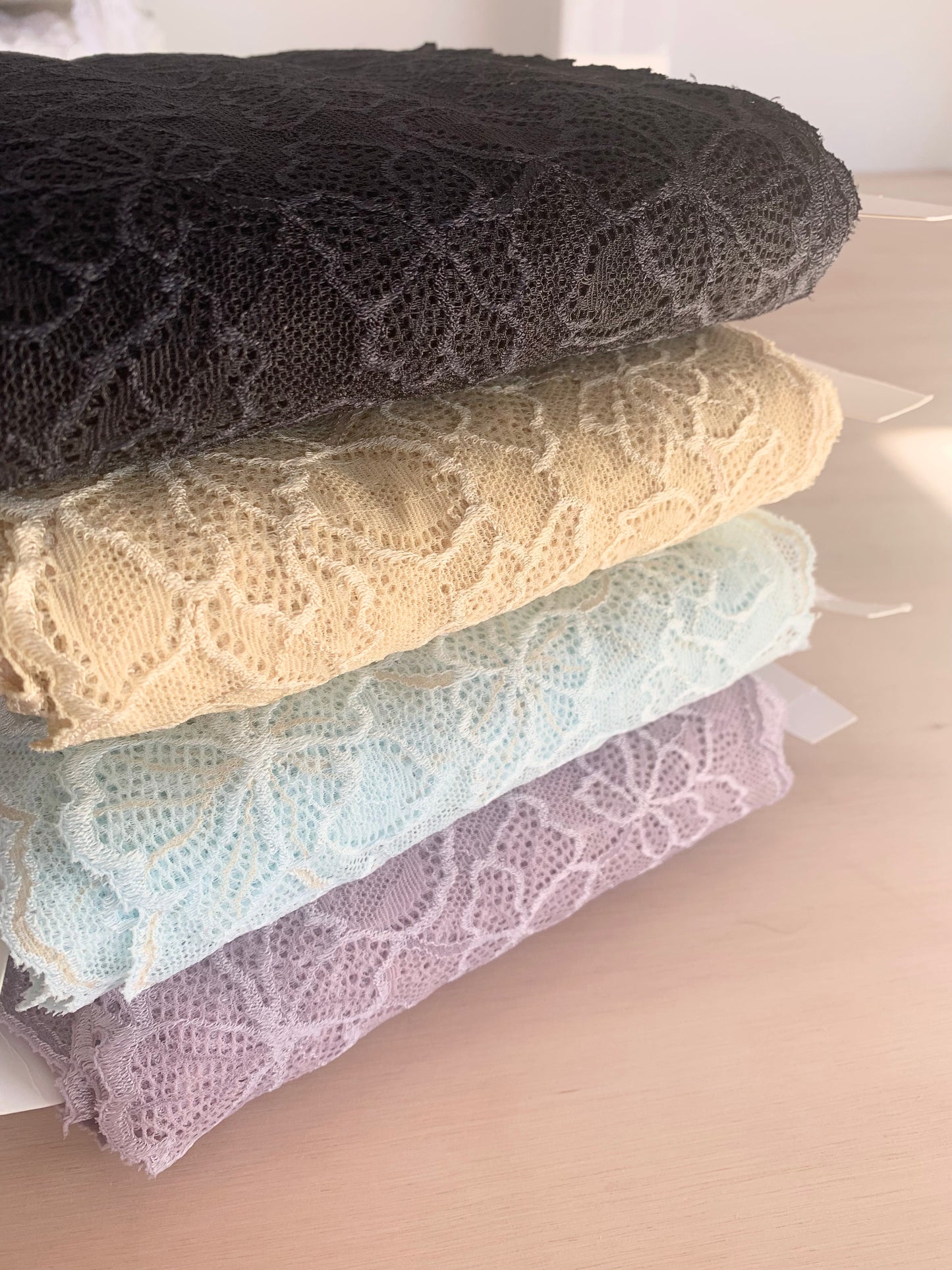 Cotton Stretch Lace Galloon |  16cm Wide | Gold | Price per metre