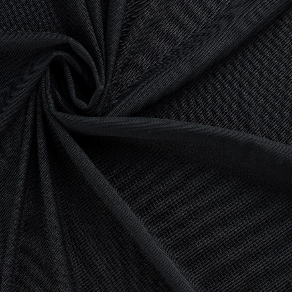 Ultra Soft powermesh for bra making | Black | Price per 1/2m