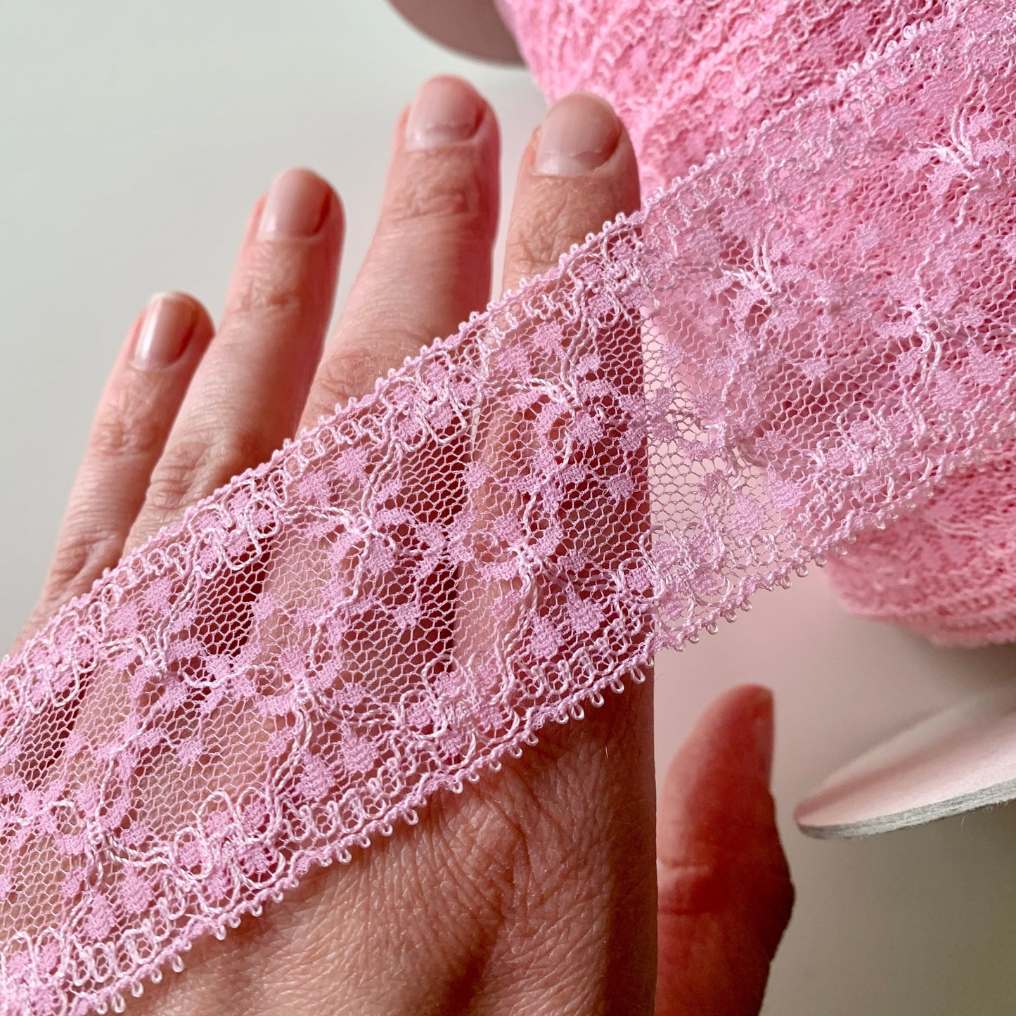 Wide Pink Lace Briefs