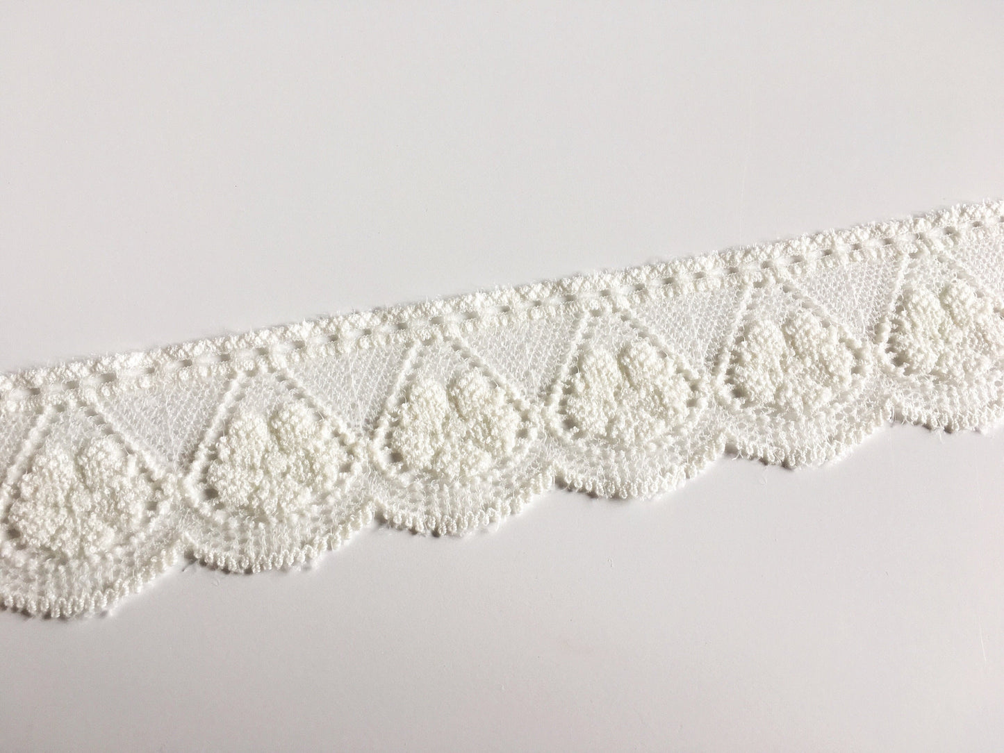 Stretch Lace Trim with Floral Pattern | 3.5cm wide available in a choice of colours | Lingerie Sewing Supplies | Price per metre