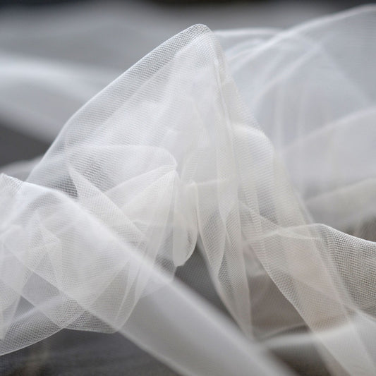 Illusion Tulle | Transparent White | Price per 1/2m