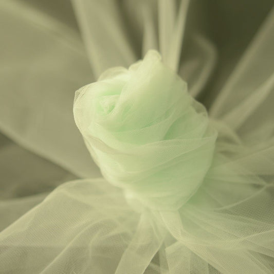 Illusion Tulle | Transparent Mint | Price per 1/2m