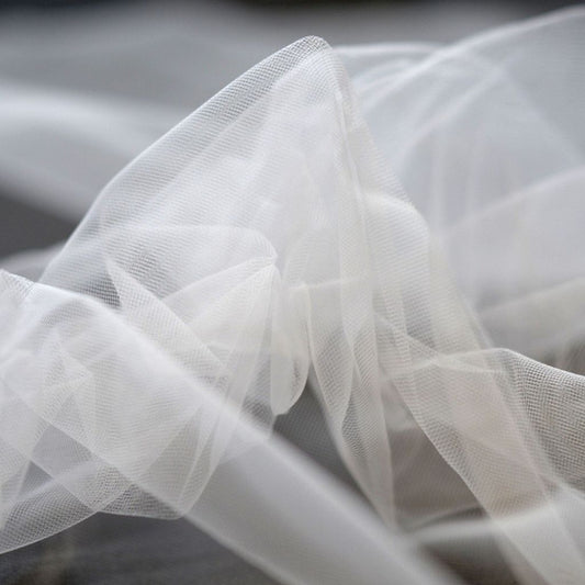 Illusion Tulle | Transparent Ivory | Price per 1/2m