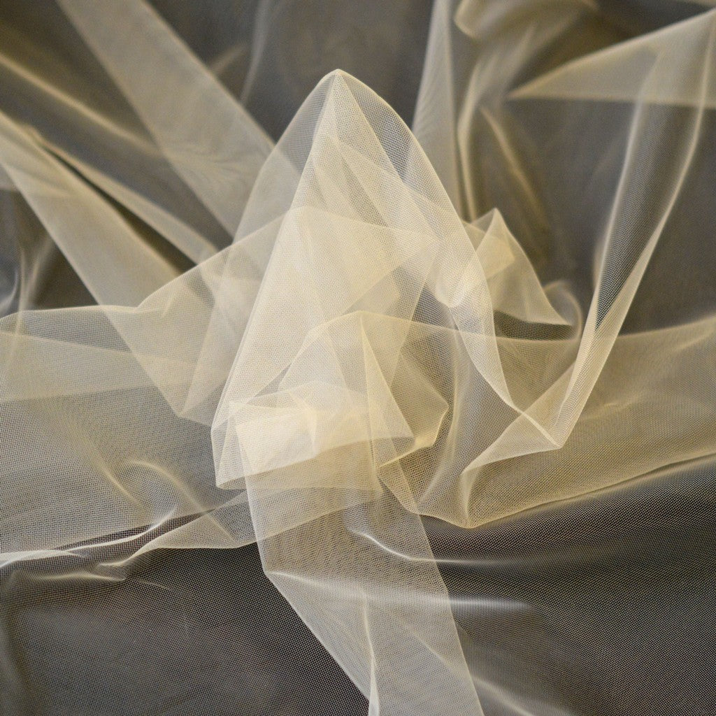 Illusion Tulle | Transparent Latte | Price per 1/2m